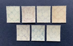 GERMANY 1924 AIRMAIL Sc#C20-C26 MNH OG COMPLETE SET CV€1500