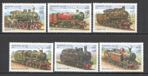 B1044 2001 Afghanistan Transport Trains Locomotives 1Set Mnh