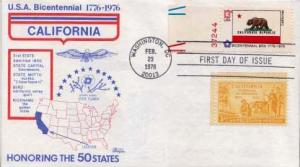United States, First Day Cover, Flags