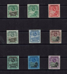 Ascension Island: 1922  St Helena Overprint definitive set, MLH