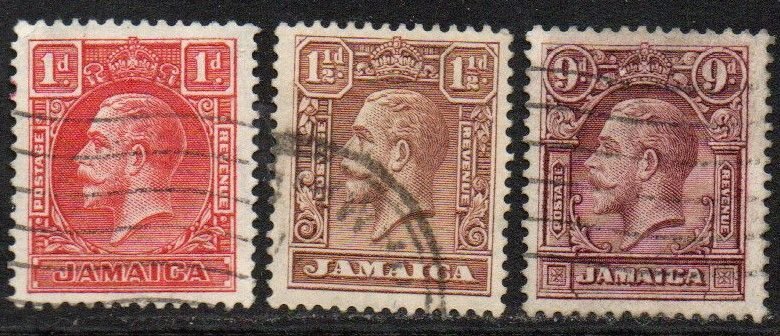 Jamaica Sc #103-105 Used
