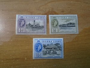 Sierra Leone  #  195-97  MH