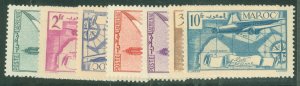 French Morocco #C20-6  Single (Complete Set)