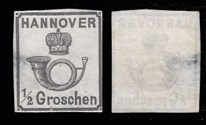 Germany Hannover 1859 Sc 18 Mi 17v mng  thin