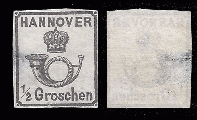 Germany Hannover 1859 Sc 18 Mi 17v mng  thin