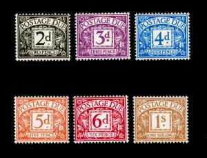 SG D69-D74, COMPLETE SET, NH MINT. Cat £15. NO WMK