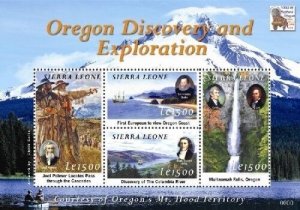Sierra Leone 2008 - Oregon Exploration Stamp - Sheet of 4 MNH