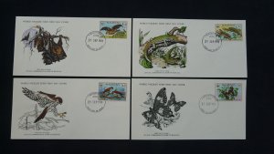 WWF animals fauna set of 4 FDC Mauritius 1978 (-50% for 10 sets or more)