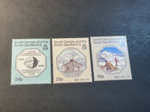 SOUTH GEORGIA # 124-126-MINT NEVER/HINGED----COMPLETE SET----1987