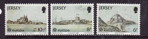 Jersey-Sc#187-9-unused NH set-Europa-1978-