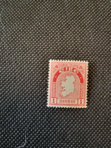 Ireland,1922, #66, Map of Ireland, 1p, red, MNH, SCV$4.50