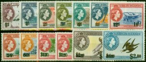 Virgin Islands 1962 Set of 13 SG162-173 Fine VLMM Both 70c