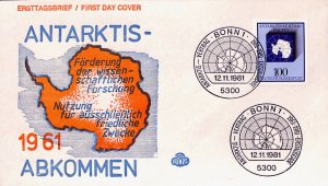 pz30, Germany FDC 1981 South Pole exploration Antarctic