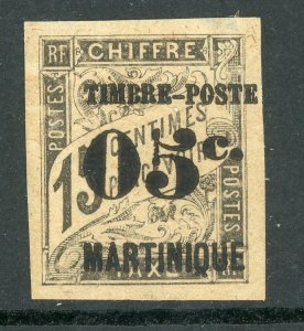 Martinique 1891 French Colony 5¢/15¢ Black Scott #23 Mint E97