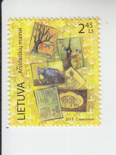 2013 Lithuania Postcrossing  (Scott NA) MNH