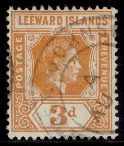 LEEWARD ISLANDS GVI SG107a, 3d pale orange, FINE USED. CDS