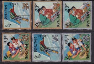 Bhutan 86-86E Boy Scouts MNH VF