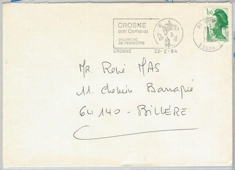 64616 - FRANCE - POSTAL HISTORY - POSTMARK on COVER 1984 - CARNIVAL