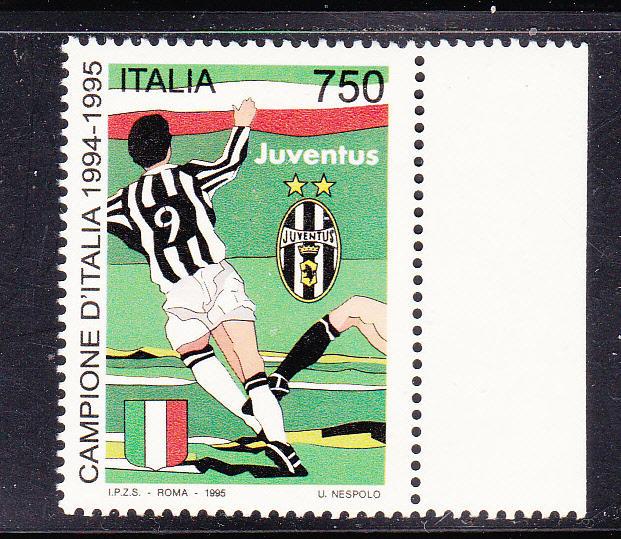 ITALY 2037 MNH 1995 Juventus, Soccer Champions