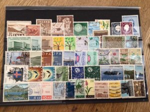 Iceland Island used  mixed stamps A12285