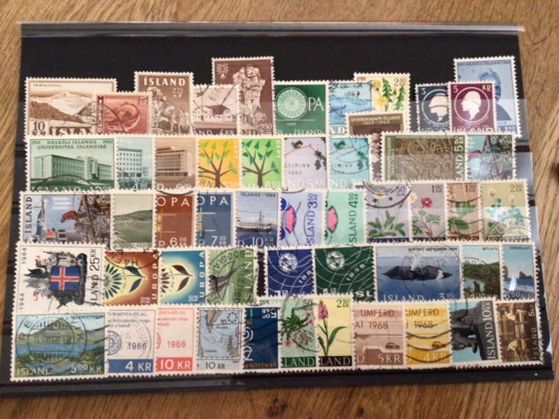 Iceland Island used  mixed stamps A12285