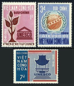 1966 Vietnam south 375-377 20 years of UNESCO