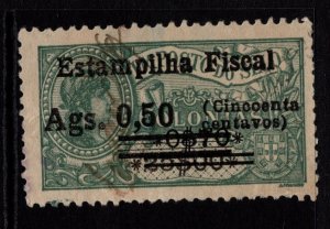 Angola Early 1900s .50ag on .75R on260R Used - S35486