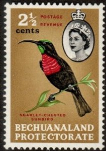 Bechuanaland Protectorate 182 - Mint-H - 2 1/2c Sunbird (1961) (cv $1.75)