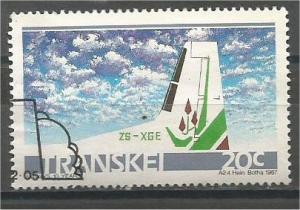 TRANSKEI, 1987, CTO 20c, Transkei Airways.Scott 184