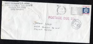 US O141 Official Olympia WA 1989 Postage Due A887