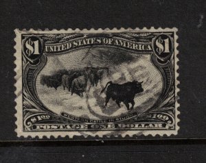 USA #292 Used Fine+ - One Short Perf At Bottom