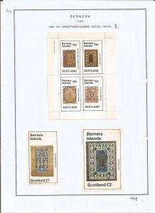 BERNERA -1982 - Ornate Book Covers - Mint Light Hinged - Private Issue