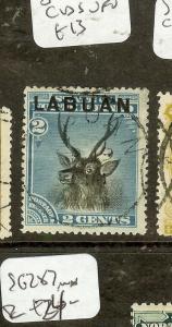 LABUAN (P2907B) 2C  DEER  SG63  SON  CDS VFU 