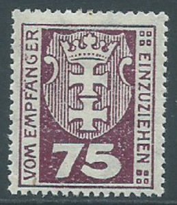 Danzig, Sc #J5, 75pf MH