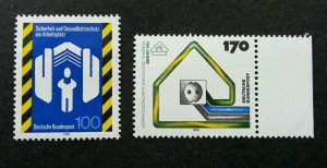 Germany Mix Lot 4 Association Electro Energy Safety Health Work 1993 (stamp) MNH