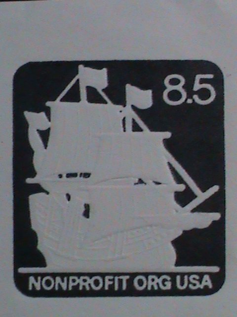 ​UNITED STATES-1985-SC#U 610 MAY FLOWER   MINT CUT SQUARE ENVELOPE VERY FINE