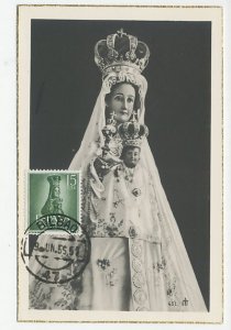 Maximum card Spain 1955 Madonna and Child