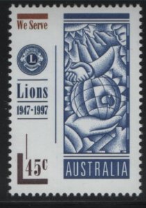 Australia 1997 MNH Sc 1596 45c Lions Clubs of Australia 50th