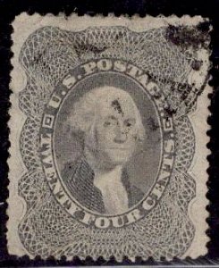 US Stamp #37 USED 24c Washington SCV $375.