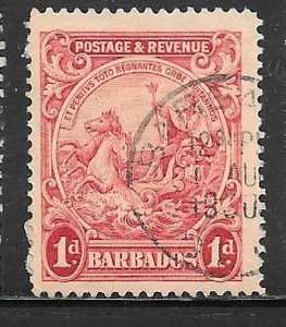 Barbados 194: 1d Seal of the Colony, used, F-VF