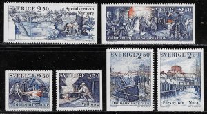 Sweden Scott #'s 1898 - 1903 MNH