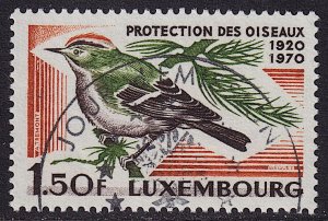 Luxembourg - 1970 - Scott #487 - used (CTO) - Bird Protection & Study Goldcrest