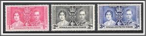 Somaliland Protectorate #81-83 Coronation Issue MH