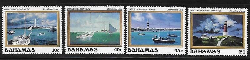 Bahamas 1987 Paintings of Lighthouse by Atlon Roland Lowe MNH A523