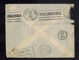 1934 chelsea England Airmail Cover to Argentina