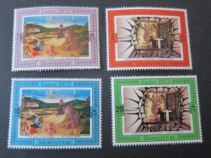 Montserrat 1972 Sc 274-7 Christmas Religion set MNH