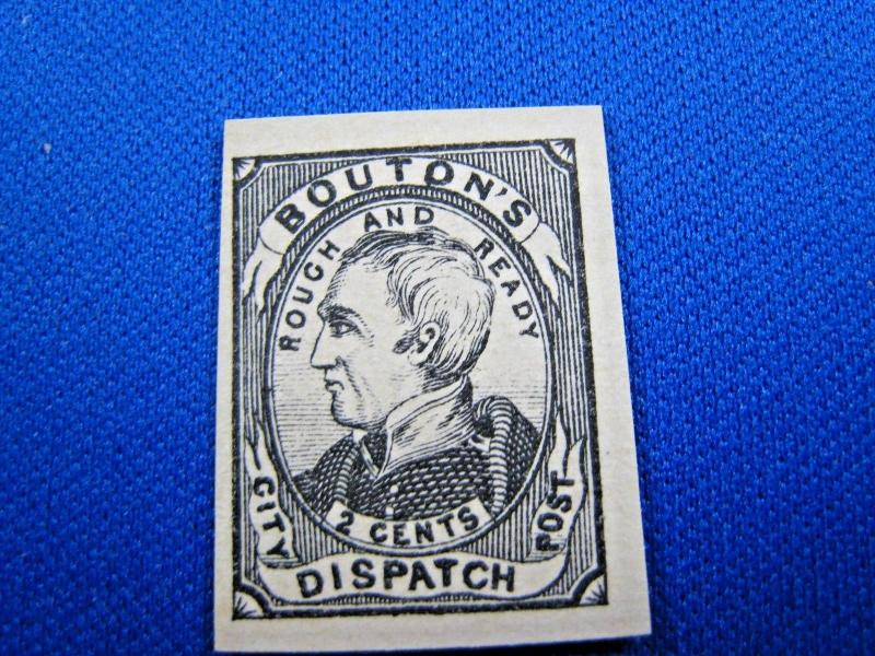 U.S. PRIVATE/LOCAL POST STAMPS - BOUTON'S DISPATCH - SCOTT #18L1