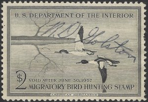 US Scott #RW23 Used Fine 1956 US Federal Duck Stamp