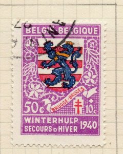 Belgium 1941 Early Issue Fine Used 50c. NW-115395