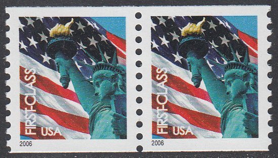 United States 3967 MNH Coil Pair CV $1.60